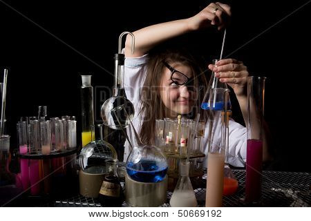 scientists conducting experience