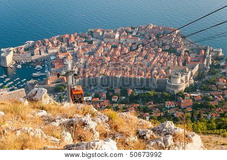 View of Dubrovnik from Srd mountain