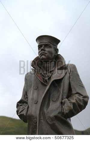 The Lone Sailor statue in San Francisco