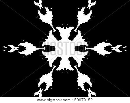 Graphic black - white ornament