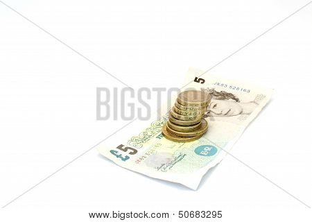 English coins and notes