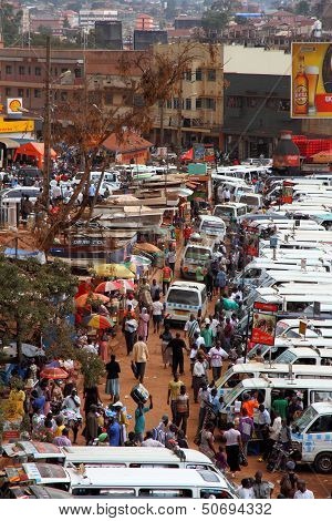Walking Through Kampala Taxi Park