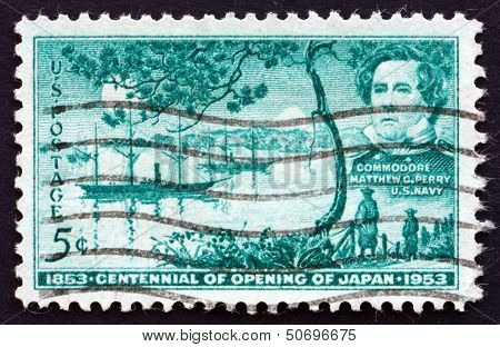 Postage Stamp Usa 1953 Franklin Tree, Plant