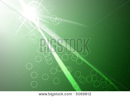 Abstraktní plynoucí linie a kruhy