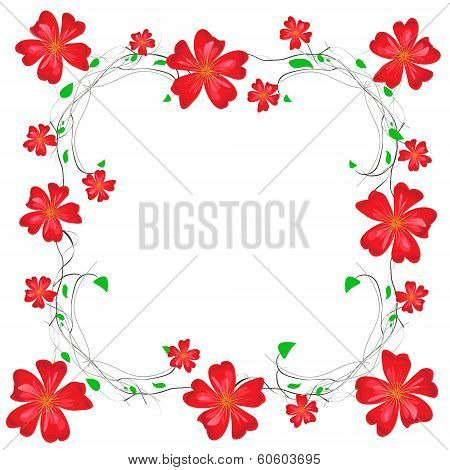 Floral Decorative Frame