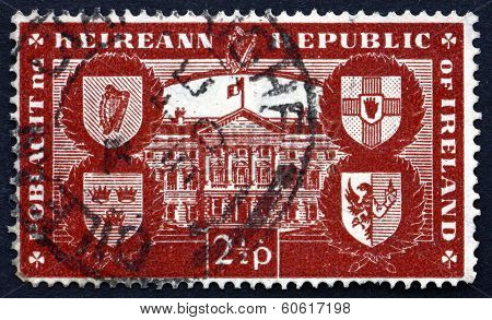 Postage Stamp Ireland 1949 Leinster House, Dublin