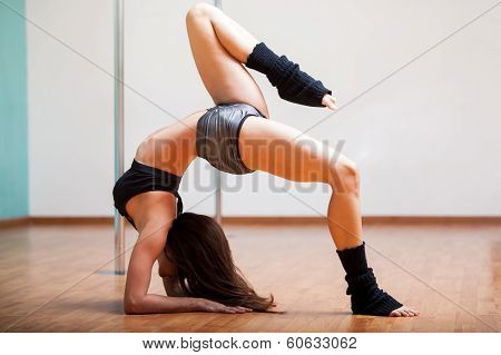 Trying some sexy moves