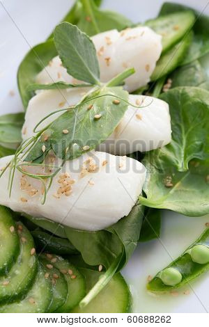Cod And Green Vegetables