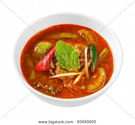 Spicy Red Curry With Pork