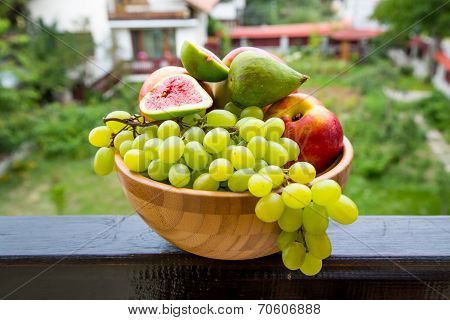 Fruit bowl with  fruits