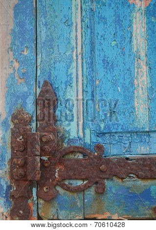Blue wood texture fragments