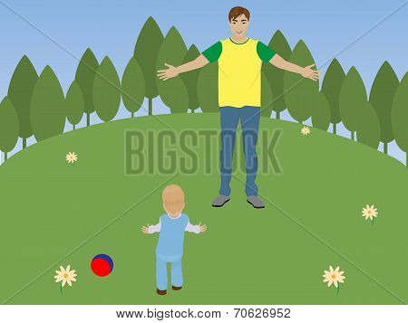 Father And Baby