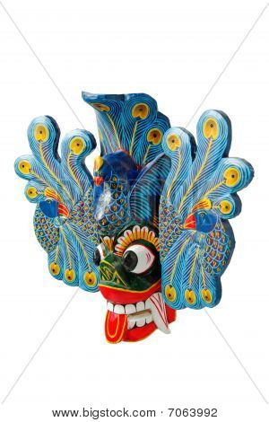Traditinal Sri Lanka maske izole