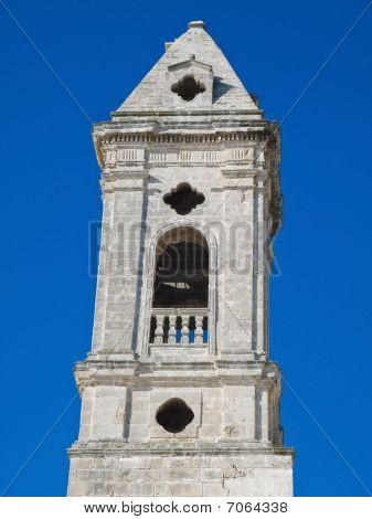 Belltower. Staroměstské Bari. Apulie.
