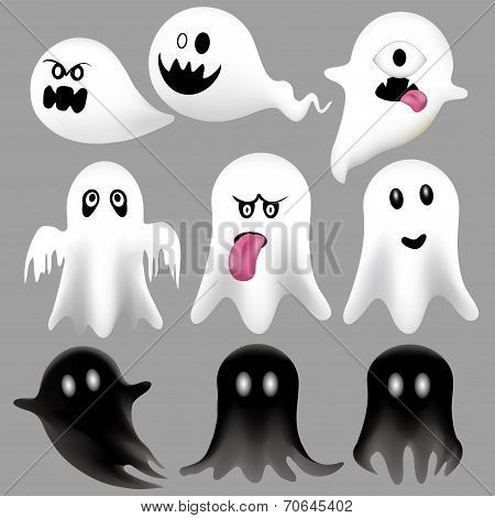 Halloween Flying Ghosts