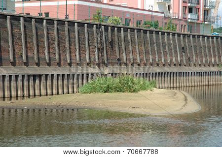 Old Quay On Warta River