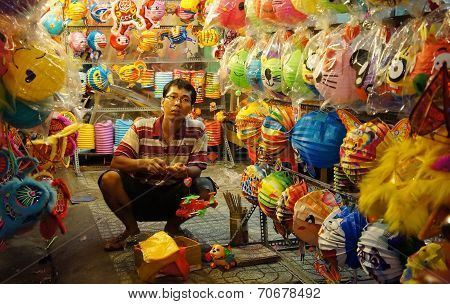 Vietnam Lantern Street, Open Air Market