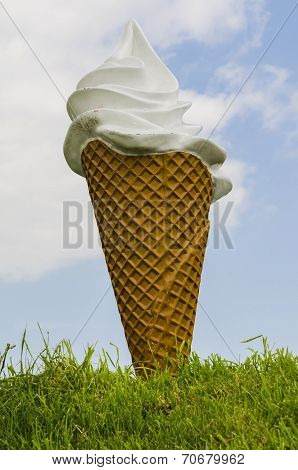 Big Ice Cream As Sign
