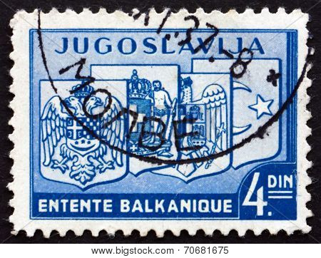 Postage Stamp Yugoslavia 1937 Balkan Entente