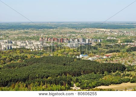 Vilnius City Capital Of Lithuania Aerial View