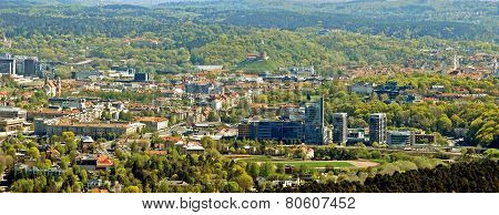 Vilnius City Capital Of Lithuania Aerial View