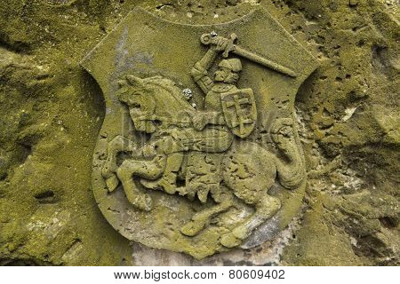 Belarusian national coats of arms known as the Pahonia. 