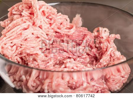Mincer With Fresh Chopped Meat