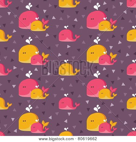 Whales flat pattern