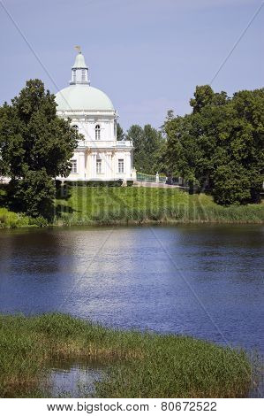 Russia. Petersburg. Oranienbaum (Lomonosov). lower park. Big Menshikovsky palace.