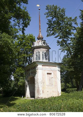 Oranienbaum (Lomonosov). Upper park. Entrance honourable gate of fortress of the emperor Pyotr III