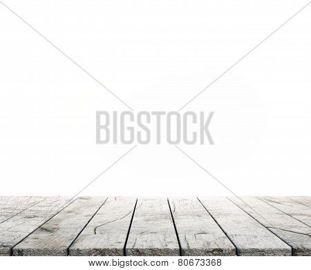 Wooddesk With White Background