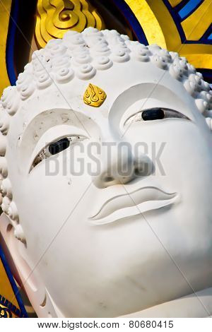 Buddha Face White