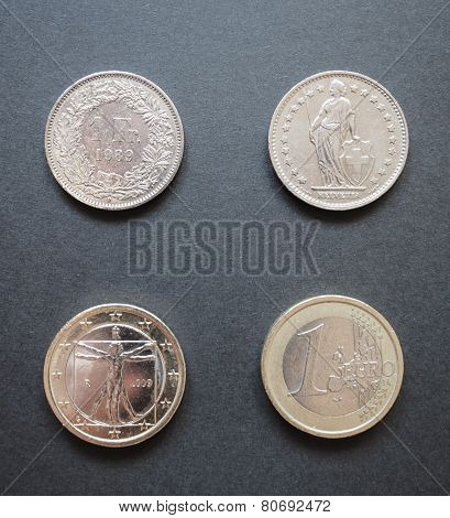 Swiss Francs And Euros