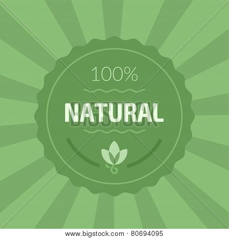 Natural product vector sticker