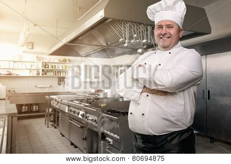 Happy Chef In His Kingdom