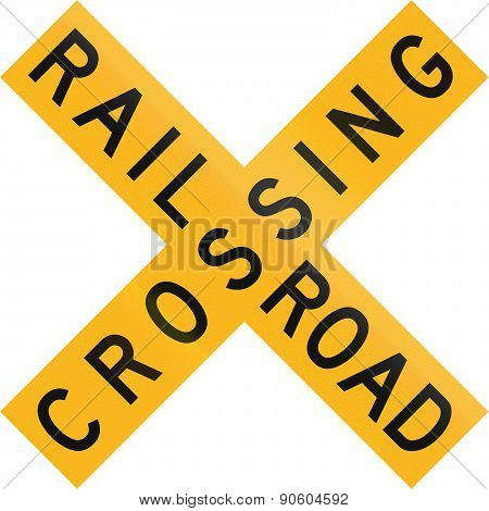 Railroad Crossing In Botswana