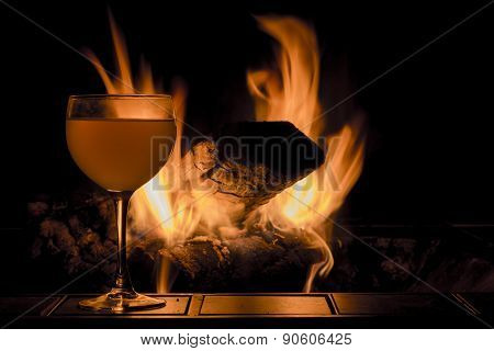 Wine Glass Fire