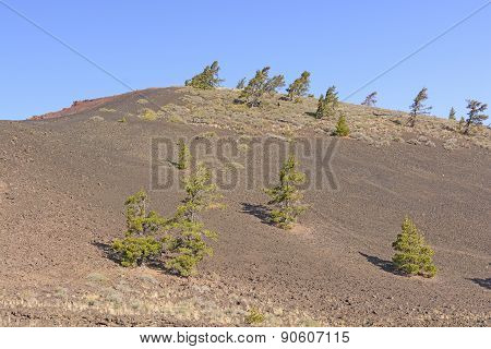 Barren Landscape On A Volcanic Cinder Cone