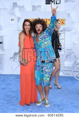 LOS ANGELES - APR 12:  Redfoo arrives to the MTV Movie Awards 2015  on April 12, 2015 in Hollywood, CA                