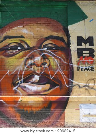 Mural art at JMZ Walls in Brooklyn