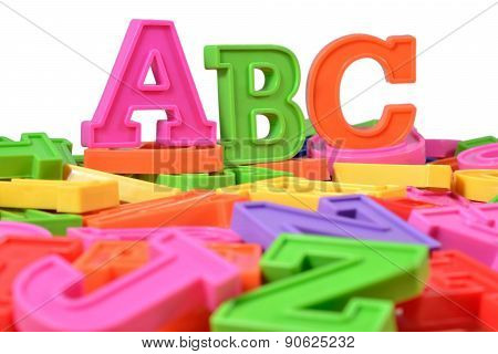 Plastic Colored Alphabet Letters Abc