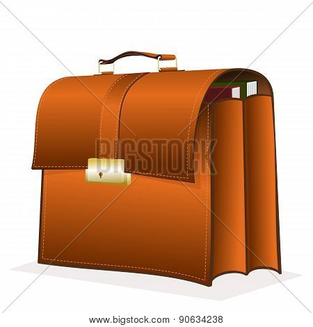 Leather briefcase