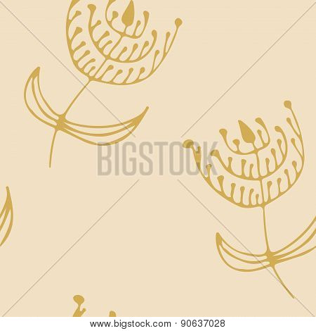 Endless floral pattern.Template for design and decoration.