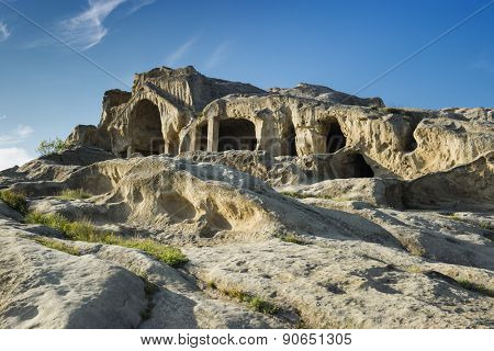 Old cave city Uplistsikhe in Caucasus region, Georgia.