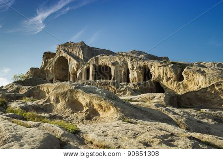 Old cave city Uplistsikhe in Caucasus region, Georgia.