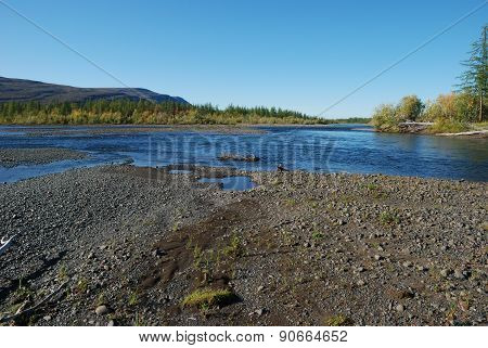 Blue River Under The Blue Sky.