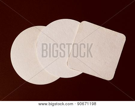 Retro Look Beermat Drink Coaster