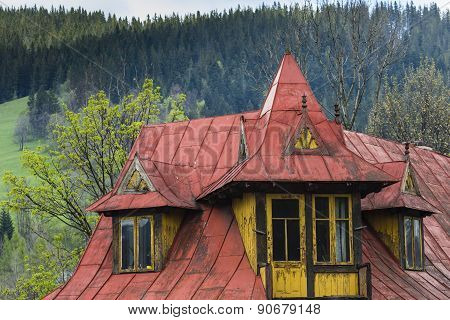 Traditional Polish Wooden Hut From Zakopane, Poland.
