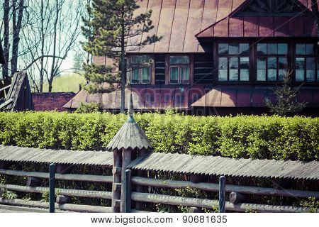 Traditional Polish Wooden Hut From Zakopane, Poland.