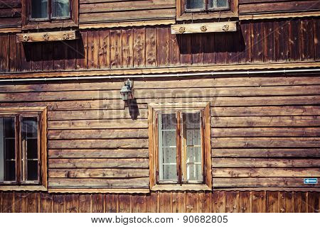 Traditional Polish Wooden Hut From Zakopane, Poland.